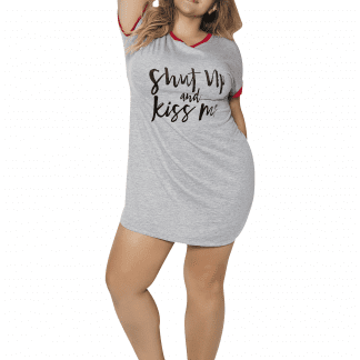 SO Mapale Grey Plus Size Sleep Dress 7236X