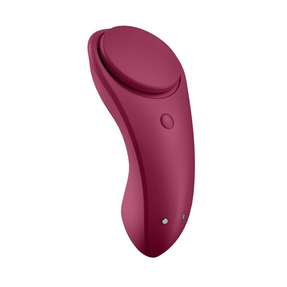 Satisfyer App Enabled Sexy Secret Panty Vibrator Wine Red - Image 3