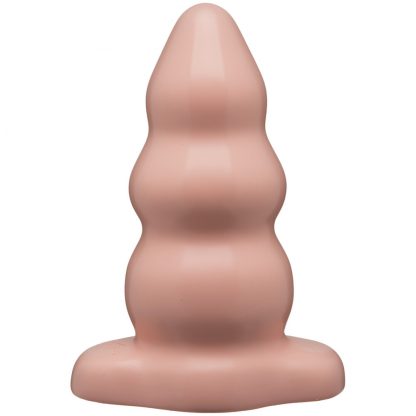 Classic Tripple Ripple Large Butt Plug Flesh Pink