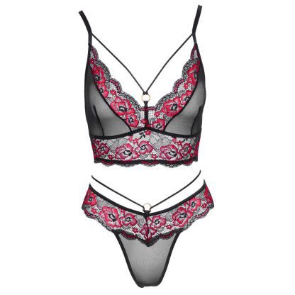 Cottelli Matching Lace Bra And String - Image 3
