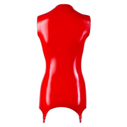 Zip Up Latex Basque Red - Image 4