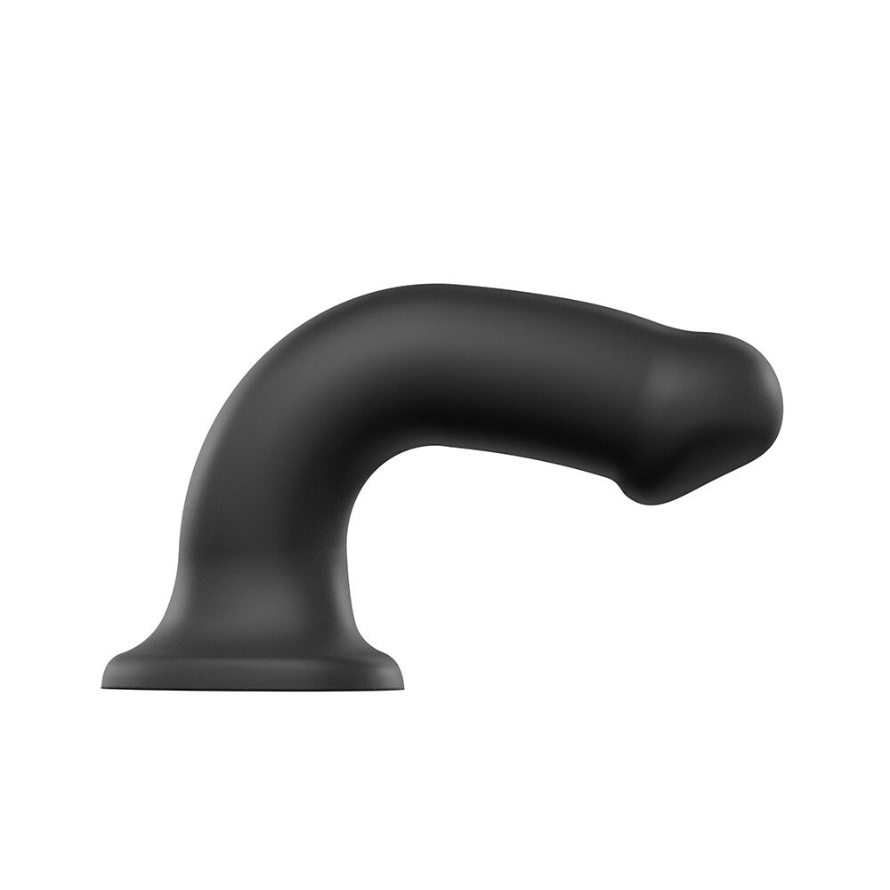 Strap On Me Silicone Dual Density Bendable Dildo Large Black - Image 2