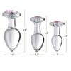 Pink Gem Glass Anal Plug Set - Image 3