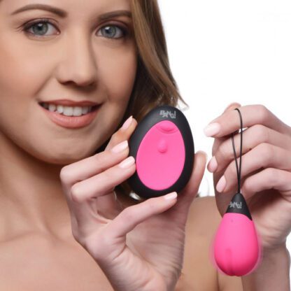 10X Silicone Vibrating Egg Pink - Image 4