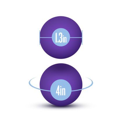 Luxe Purple Double O Kegel Balls Weighted 0.8 Ounce - Image 3