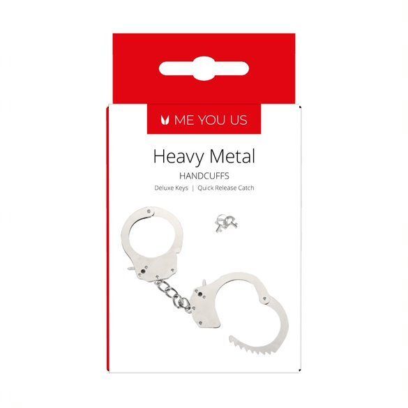 Me You Us Heavy Metal Handcuffs - Image 2
