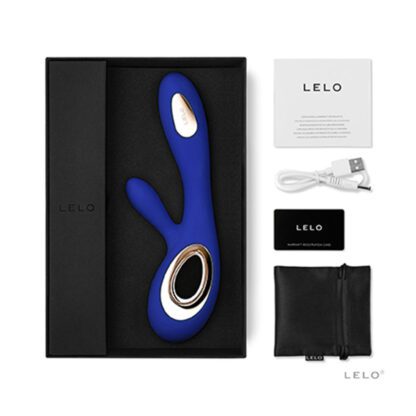 Lelo Soraya Wave Midnight Blue Dual Rechargeable Vibrator - Image 2