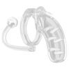 Man Cage 11  Male 4.5 Inch Clear Chastity Cage With Anal Plug - Image 2