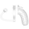 Man Cage 11  Male 4.5 Inch Clear Chastity Cage With Anal Plug - Image 3