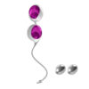 Ovo L1 Silicone Love Balls Waterproof White And Light Violet - Image 3