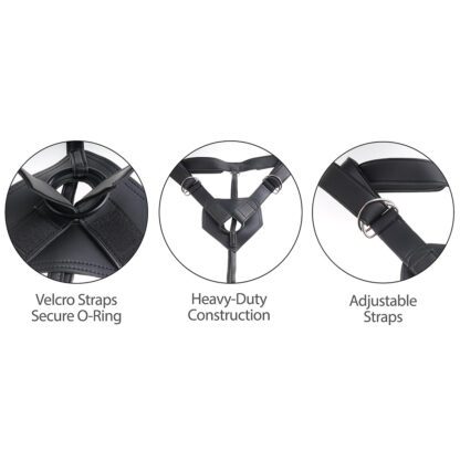 King Cock Strap-On Harness 7inch Uncut Cock - Image 2