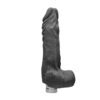 RealRock 9 Inch Black Realistic Vibrating Dildo With Balls - Image 2