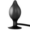 Black Booty Call Pumper Silicone Inflatable Medium Anal Plug - Image 2