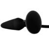 Black Booty Call Pumper Silicone Inflatable Medium Anal Plug - Image 3