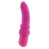 Power Stud Curvy Vibrator Waterproof Pink 6.75 Inch - Image 2