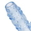 3 Way Double Dolphin Blue Penis Sleeve With Vibrating Bullet - Image 2