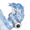 3 Way Double Dolphin Blue Penis Sleeve With Vibrating Bullet - Image 3