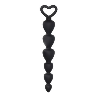 Black Silicone Anal Beads