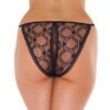 Lace Black Crotchless Tanga - Image 2