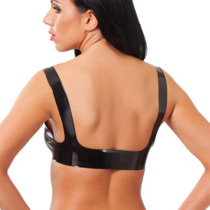 Rubber Secrets Open Nipple Bra - Image 2